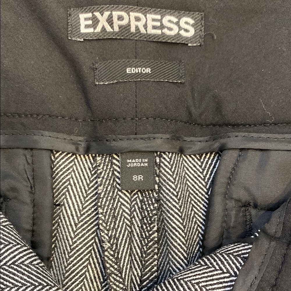 Express Gray Pinstripe Dress Pants - Picture 4 of 10